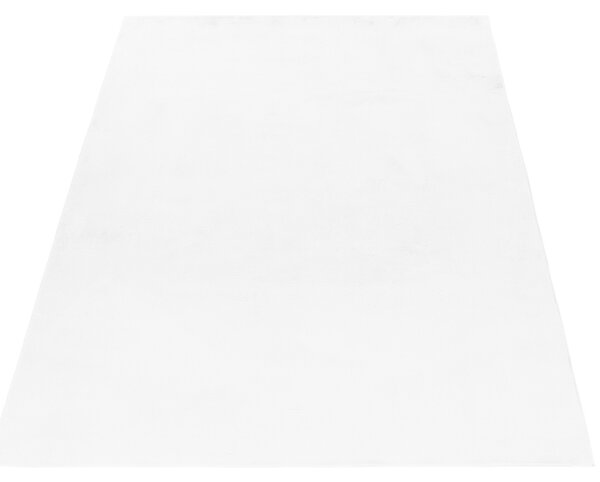 Ayyildiz , Kusový koberec Pouffy 5100 White, 60x110, biela, obývacia izba