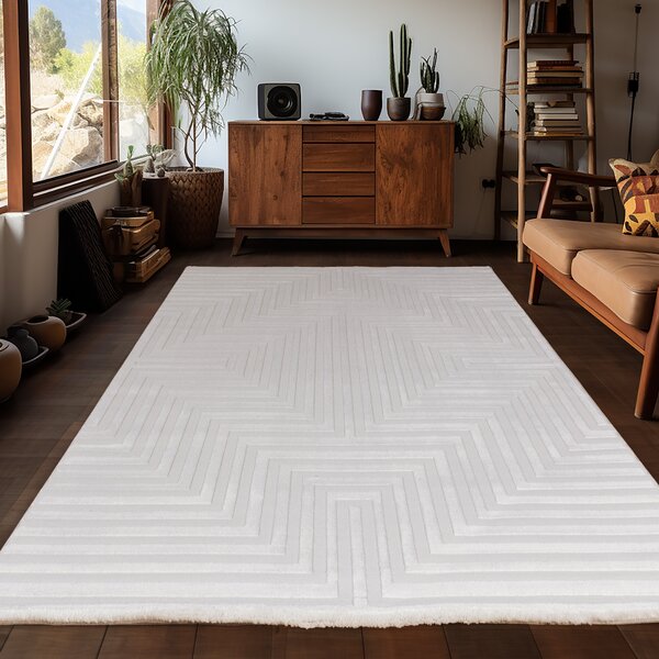 Ayyildiz , Kusový koberec Sahara 1111 Cream, 200x290, biela, obývacia izba