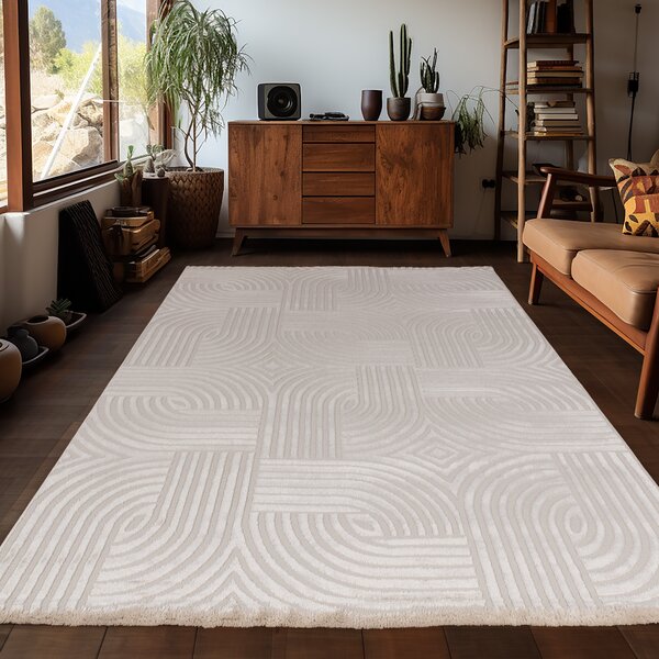 Ayyildiz , Kusový koberec Sahara 1112 Beige, 80x150, béžová, obývacia izba