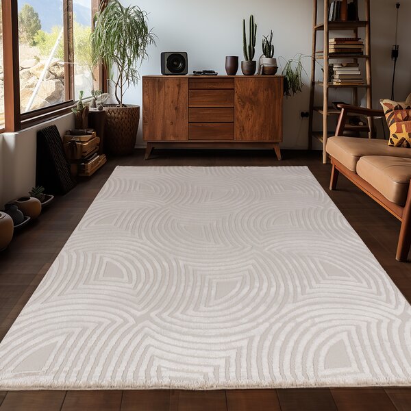 Ayyildiz , Kusový koberec Sahara 1113 Beige, 80x150, béžová, obývacia izba