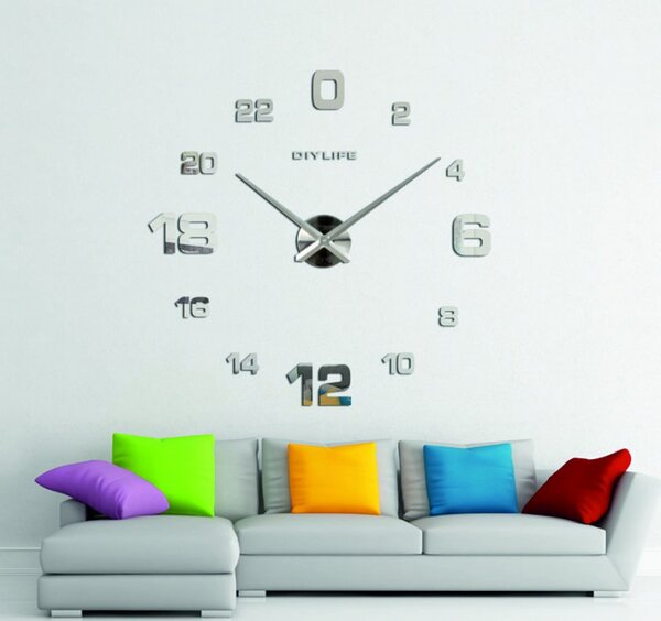 Moderné nalepovacie hodiny na stenu | SENTOP 12S022-Wall clock