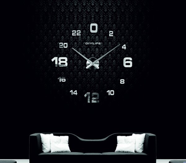 Moderné nalepovacie hodiny na stenu | SENTOP 12S022-Wall clock