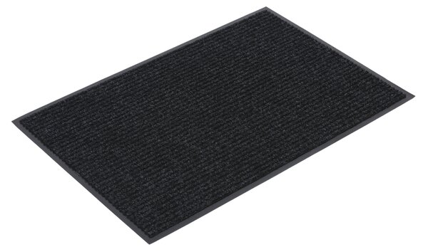 Odolná vstupná kobercová rohož s PVC, 60 x 90 cm, čierna