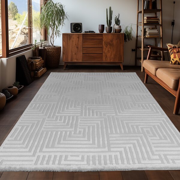 Ayyildiz , Kusový koberec Sahara 1114 Silver, 120x170, šedá, obývacia izba