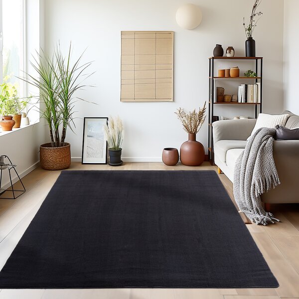 Ayyildiz , Kusový koberec Sky 5400 Black, 60x110, čierna, obývacia izba
