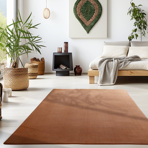 Ayyildiz , Kusový koberec Sky 5400 Brown, 60x110, hnedá, obývacia izba