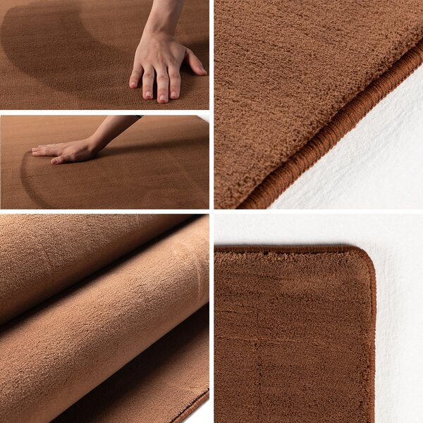 Ayyildiz , Kusový koberec Sky 5400 Brown, 60x110, hnedá, obývacia izba