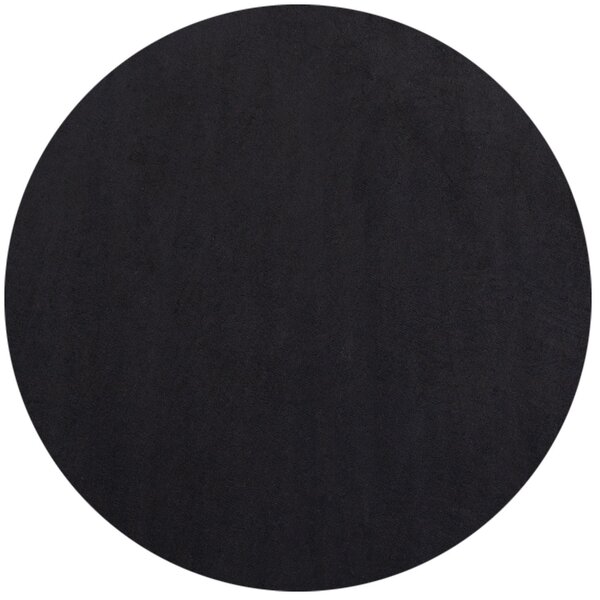 Ayyildiz, Kusový koberec Sky 5400 Black kruh, 120x120 (priemer) kruh, čierna, obývacia izba