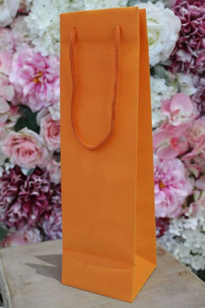 Oranžová netkaná darčeková taška 36cm