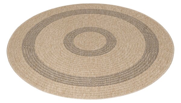 Ayyildiz, Kusový koberec Comilla 886 Black kruh, 80x80 (priemer) kruh, hnedá, chodba / predsieň