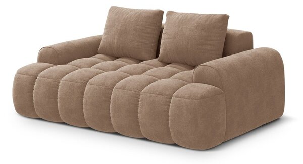 Svetlohnedá zamatová pohovka 175 cm Linz – Cosmopolitan Design