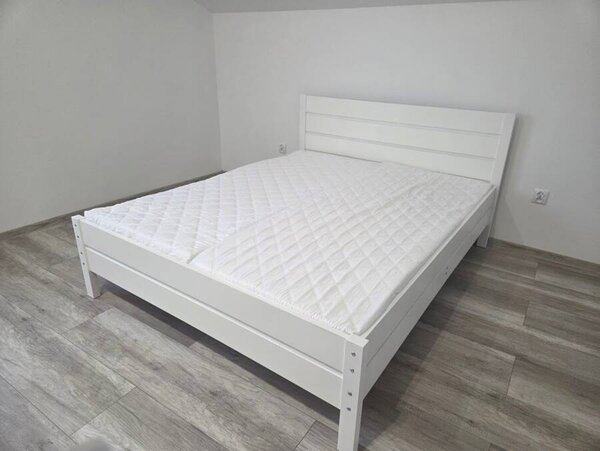 HRUŠKA Manželská posteľ CONTINENTAL 140x200 biela