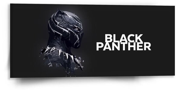 Sablio Obraz BLACK PANTHER z profilu Čierny - 110x50 cm
