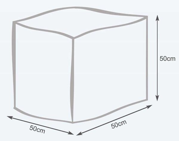 INTERMEDIC Sedací Vak Cube L 150L Farba: E01 - Biela (ekokoža)