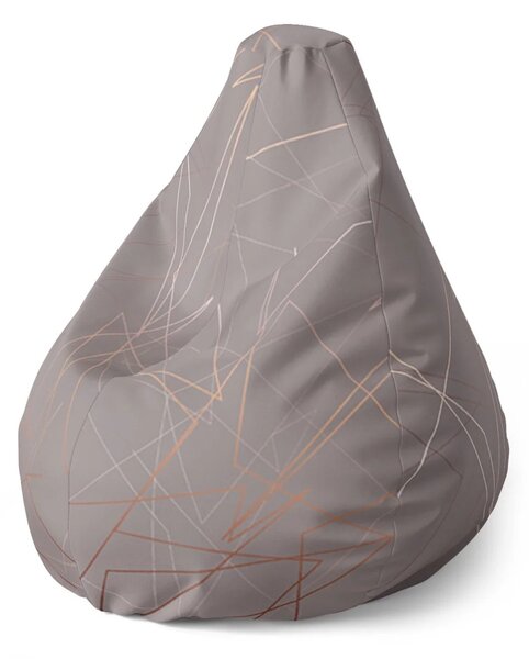 Sablio Sedací vak Pear Trojuholníková abstrakcia - 70 x 95 x 15 cm