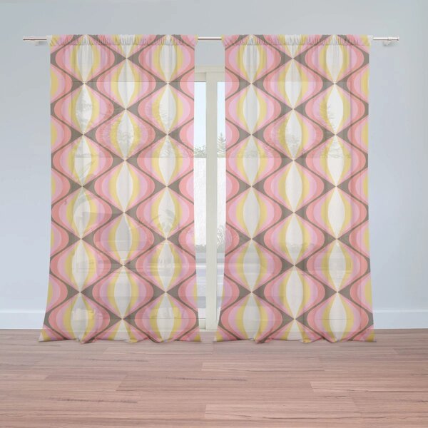 Sablio Záclony Kaleidoskop spomienok: 2ks 150x250cm