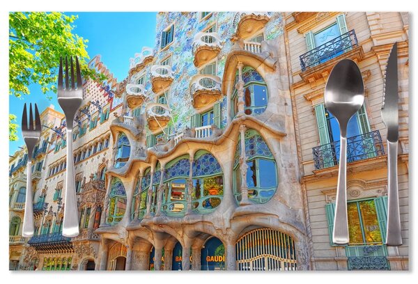 Sablio Prestieranie Barcelona Gaudi Casa Batllo 2: 40x30cm