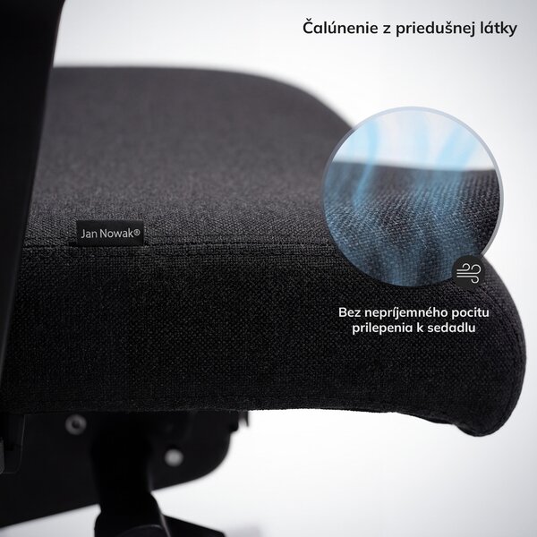 Ergonomická kancelárska stolička čierna so sieťovinou VECTOR