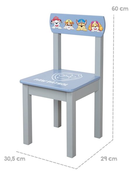 Modrá detská stolička Paw Patrol – Roba