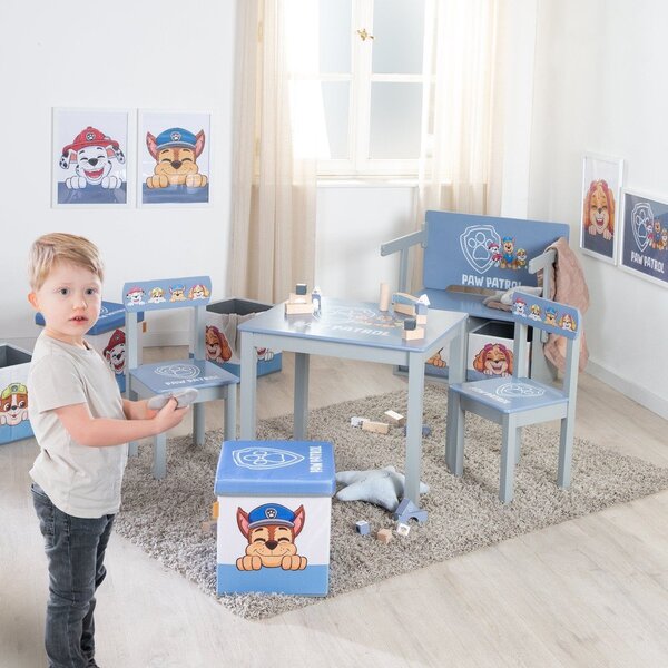 Modrá detská stolička Paw Patrol – Roba