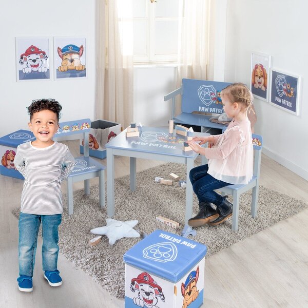 Modrá detská stolička Paw Patrol – Roba
