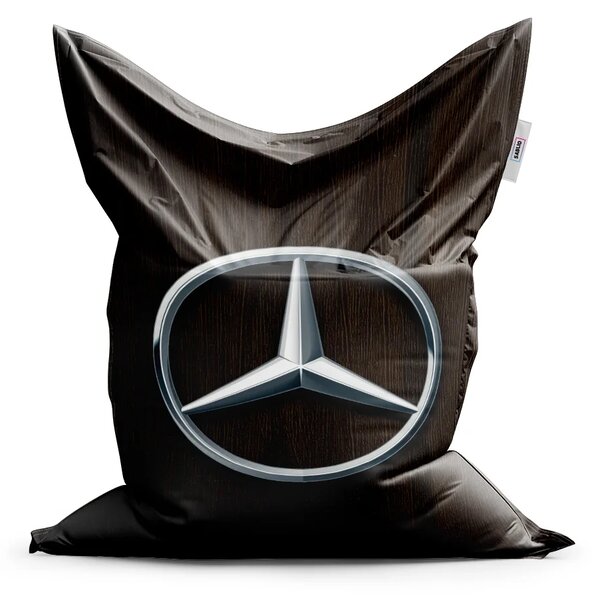 Sablio Sedací vak Classic Logo 5 Drevo - 150x100 cm