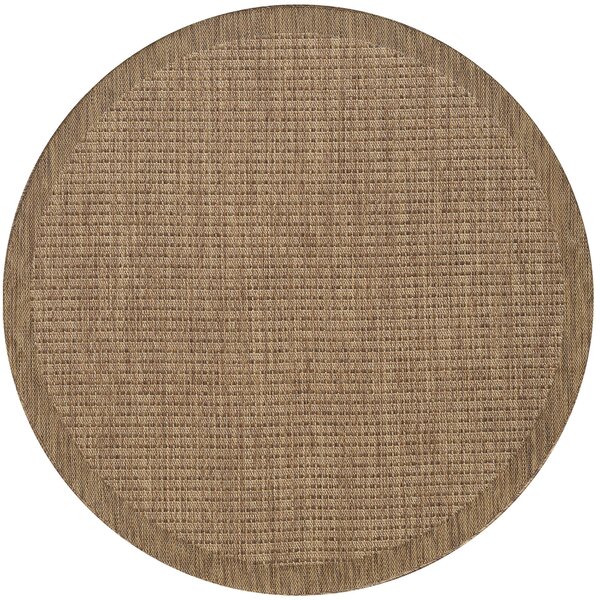 Ayyildiz, Kusový koberec Giza 1410 Brown kruh, 120x120 (priemer) kruh, hnedá, chodba / predsieň