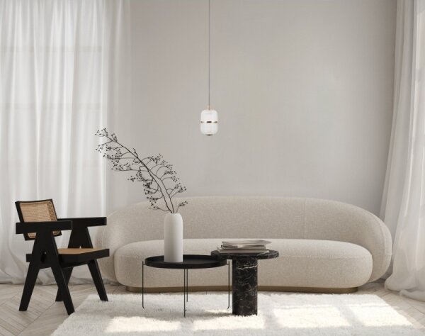 ITALUX PND-34375-1-HBR - Závesný luster ALANI na lankách LED/6W/230V 3000K, zlatý