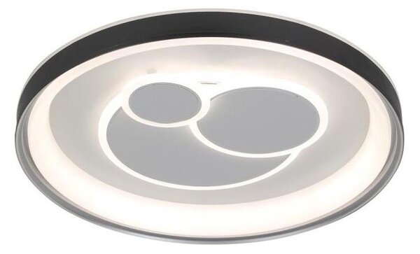 ITALUX PLF-54205-BK-WH - LED stmievateľné stropné svietidlo FLORINA LED/46W/230V čierne +DO (diaľkové ovládanie)