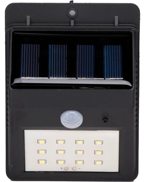 Grundig - Solárne nástenné LED svietidlo s pohybovým senzorom, 1,2 V / 600 mAh, IP44