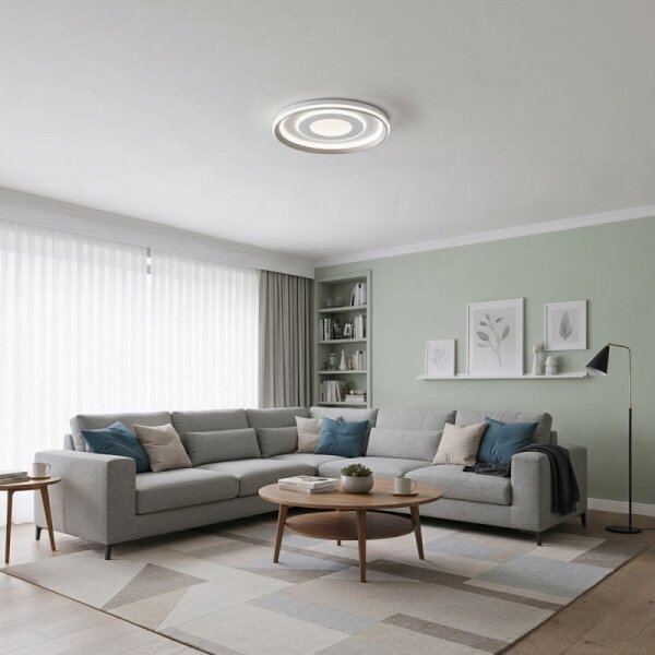 ITALUX CLN-54130-WH-GD-LED Stmievateľné stropné svietidlo SIMNI LED/55W/230V, priemer 50 cm, biela, s diaľkovým ovládaním