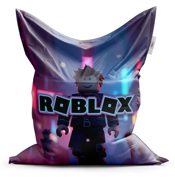 Sablio Sedací vak ROBLOX Neónové mesto - 150x100 cm