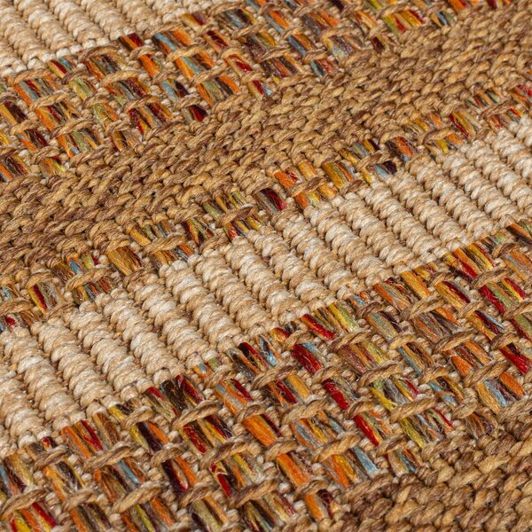 Vnútorný a vonkajší koberec v prírodnej farbe 160x230 cm Layla Border – Flair Rugs