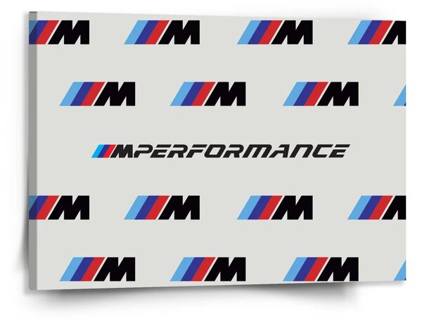 Sablio Obraz MPERFORMANCE biely vzor - 150x110 cm
