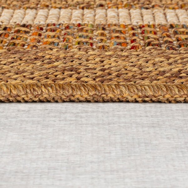 Vnútorný a vonkajší koberec v prírodnej farbe 160x230 cm Layla Border – Flair Rugs