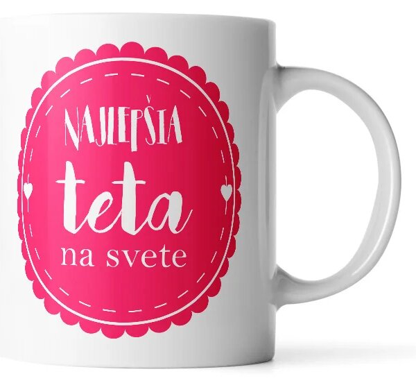 Sablio Hrnček Najlepšia teta na svete - 330 ml - standard