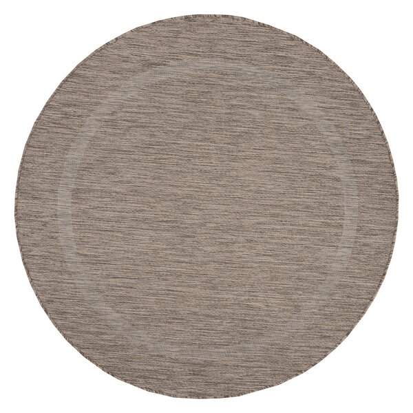 Ayyildiz, Kusový koberec Relax 4311 Brown kruh, 120x120 (priemer) kruh, hnedá, chodba / predsieň