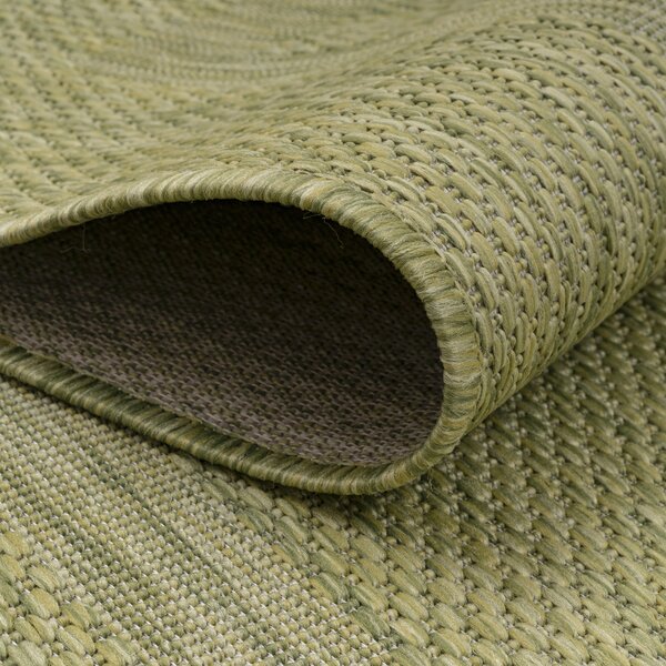 Ayyildiz , Kusový koberec Relax 4311 Green kruh, 120x120 (priemer) kruh, zelená, chodba / predsieň