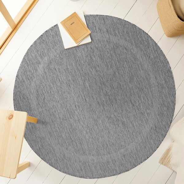 Ayyildiz , Kusový koberec Relax 4311 Grey kruh, 120x120 (priemer) kruh, šedá, chodba / predsieň