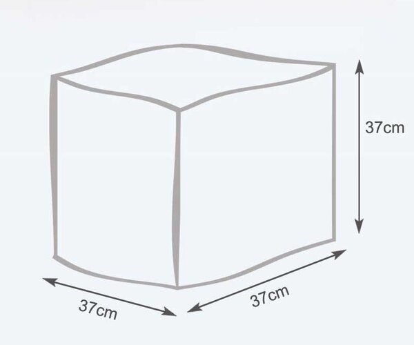 INTERMEDIC SK - Sedací vak CUBE 37x37x37 cm z ekokože | multifunkčná kocka, podnožka, sedenie