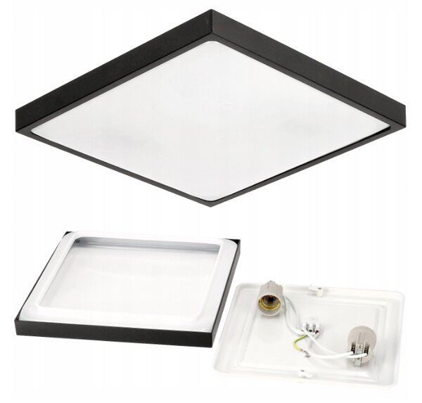 BERGE LED plafond 2xE27 IP20 LARI-S ČIERNA