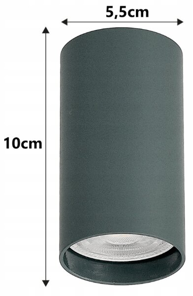 LED svietidlo pre povrchovú montáž FIGU - zelené BERGE