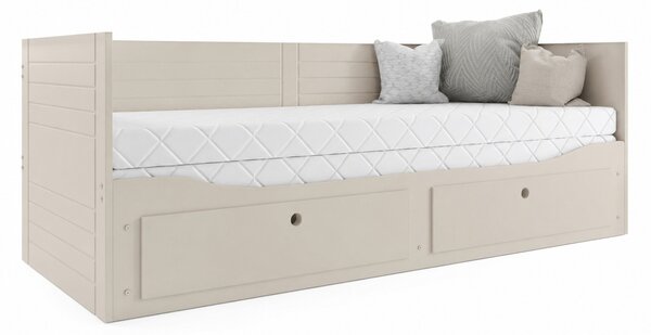 Výsuvná detská posteľ HERMES, béžová 80x200 cm