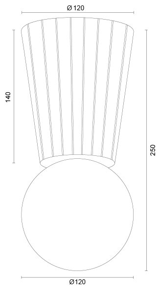 Argon 8973 - Kúpeľňové stropné svietidlo VOLANTE 1xG9/6W/230V IP44 pr. 12 cm béžové