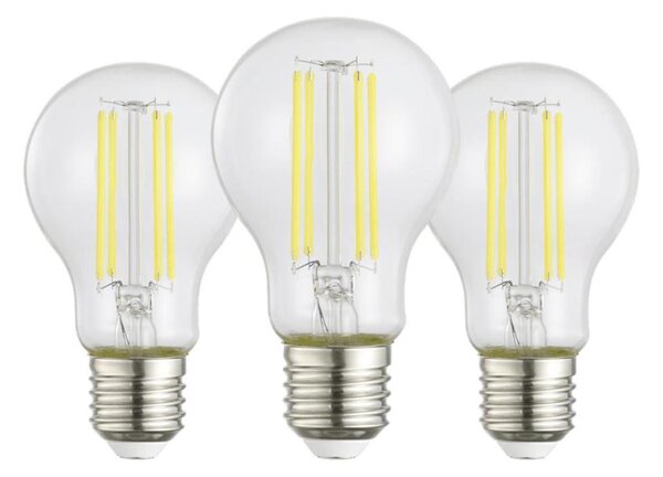Sada 3x LED žiaroviek Vintage A60 E27/3,8W/230V 2700K - Eglo 110437