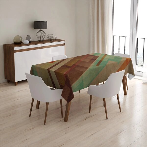 Sablio Obrus Hnedá abstrakcia - 90x90 cm