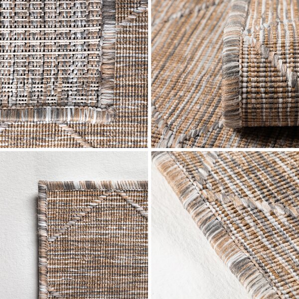 Ayyildiz , Kusový koberec Zagora 4512 Beige – na von aj na doma, 120x170, béžová, chodba / predsieň