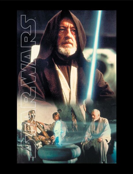 Rámovaný Obraz - Star Wars - Obi Key Art