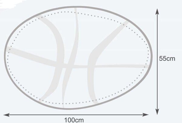 Sedací vak INTERMEDIC SK Basketball Ekokoža