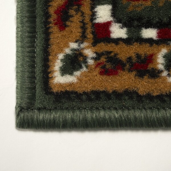 Alfa Carpets , Behúň na mieru TEHERAN T-102 green, šíre 100 cm, zelená, chodba / predsieň